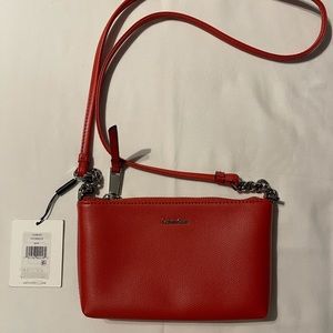 Red Calvin Klein purse